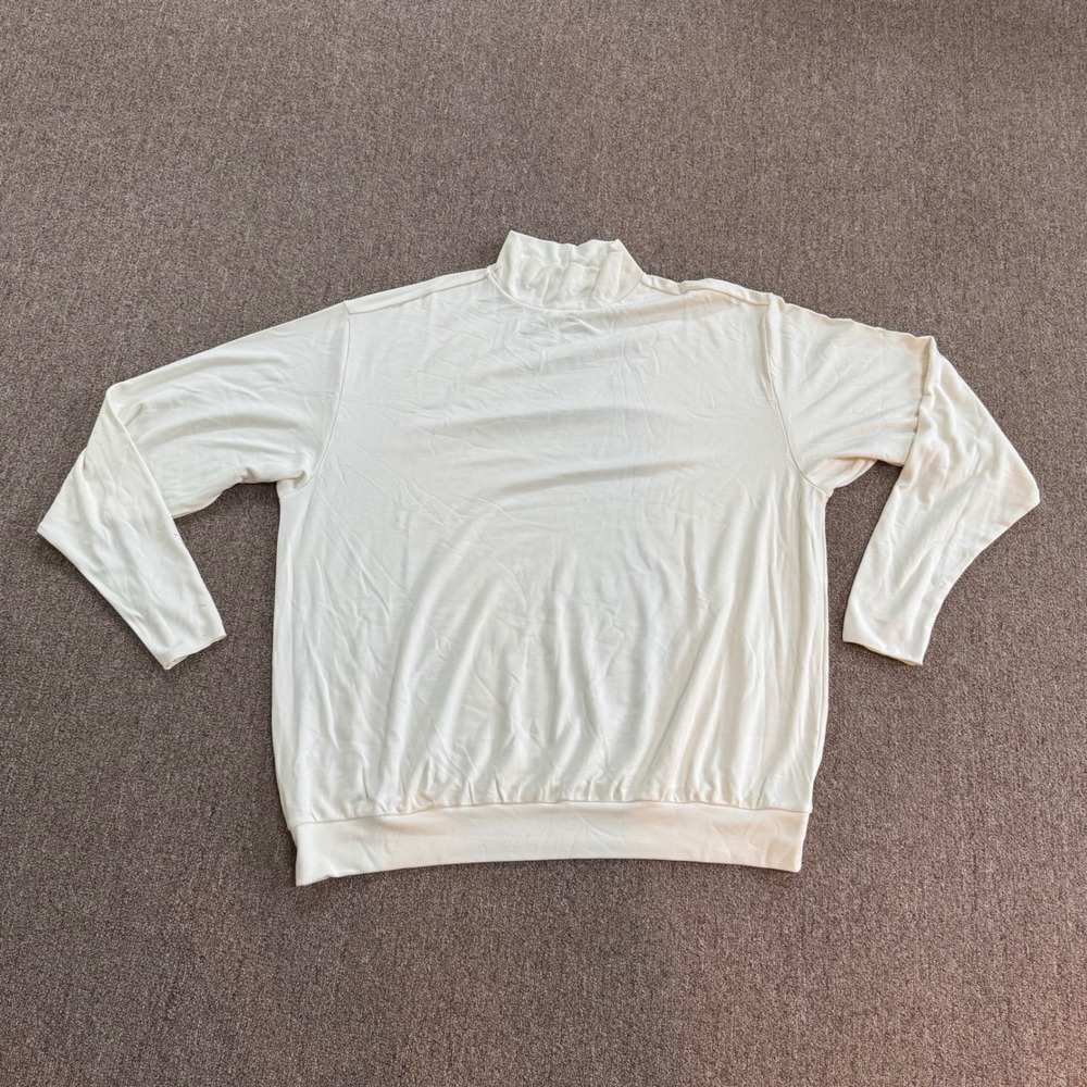 SKIMS Cloud Long Sleeve Turtleneck Ecru Off White XL LS-LST-8413W NWT